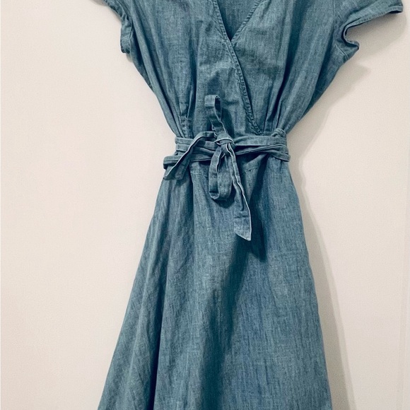 Ralph Lauren Chambray Blue Midi Dress - Picture 2 of 5